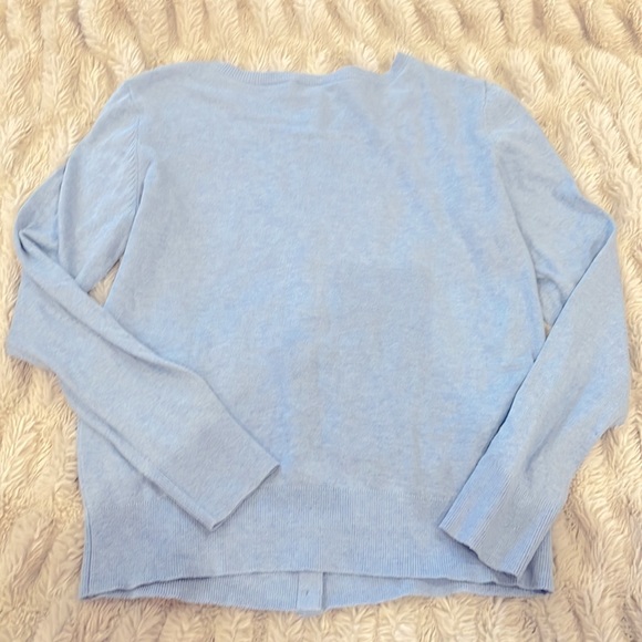 Loft  light blue button up sweater. Size medium. - Picture 2 of 3